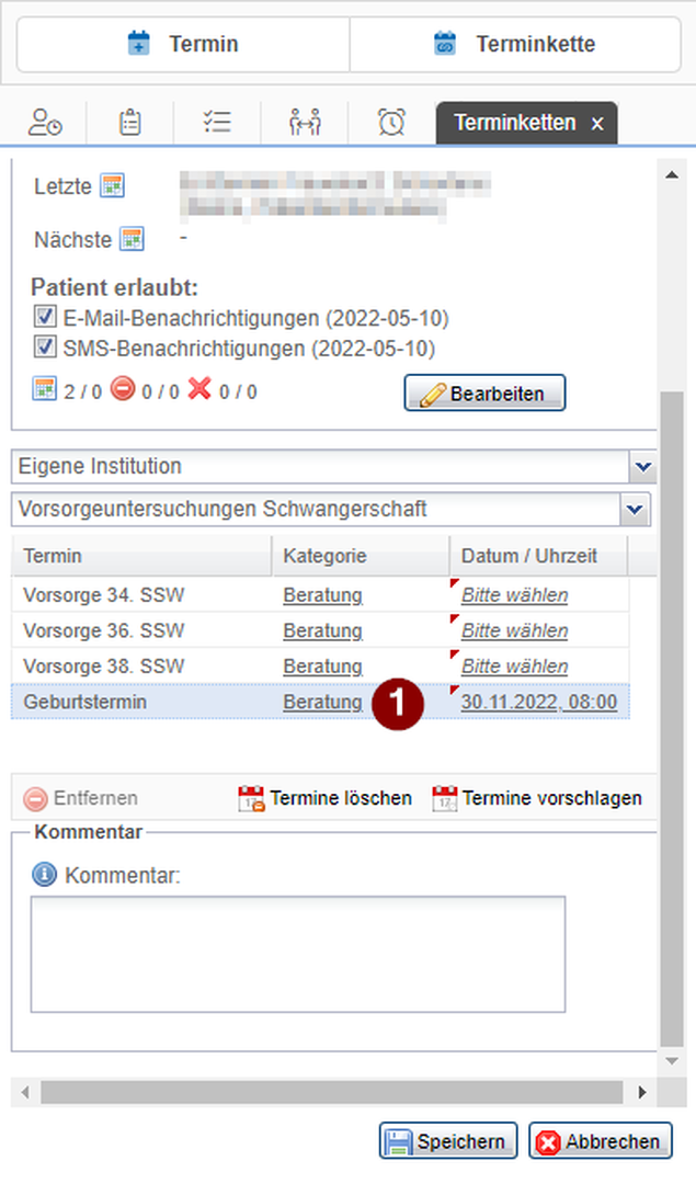Appointmentchain 1 neu