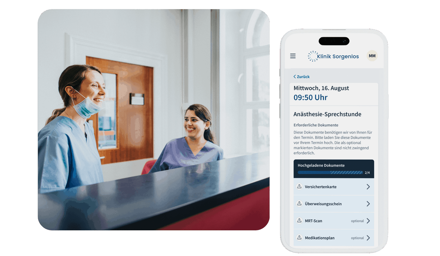 Patientenportal Krankenhaus Dokumentenupload 2